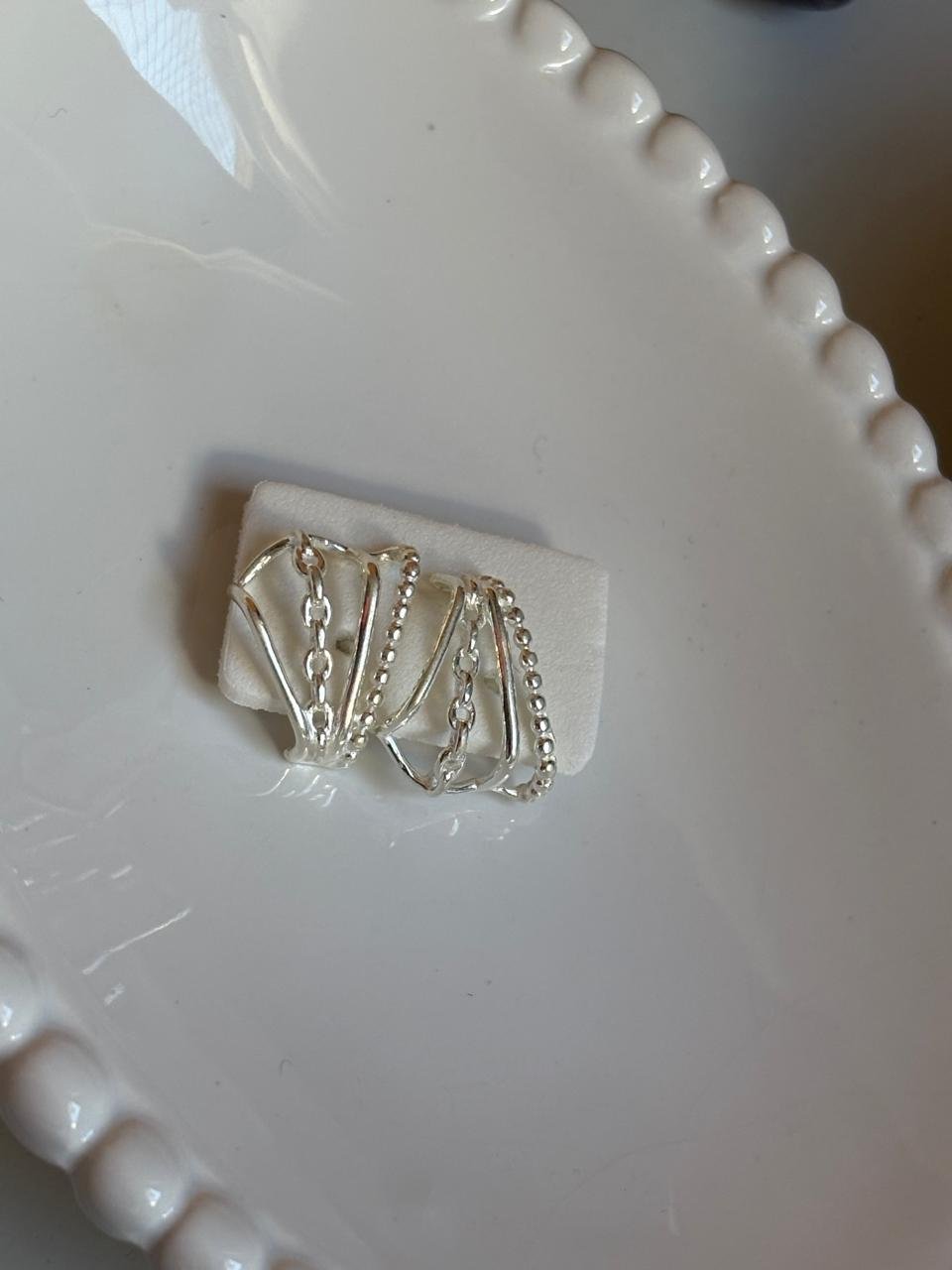 Brinco Ear Cuff Correntes