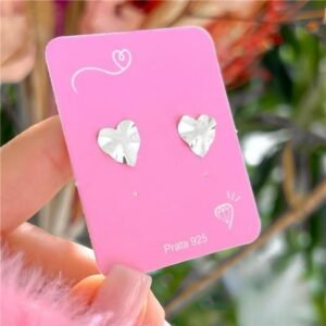 Brinco coração organico