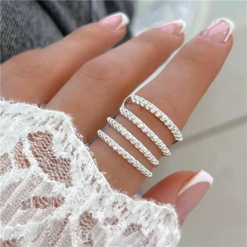 Anel aparador cravejado