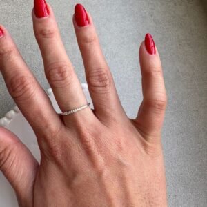 Anel aparador zircônia nº14