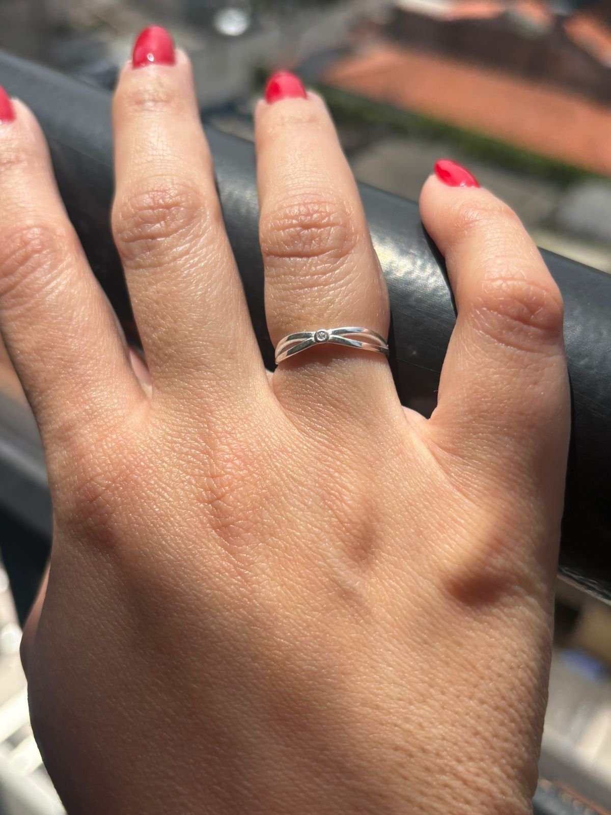 Anel Navete com Zircônia nº 14