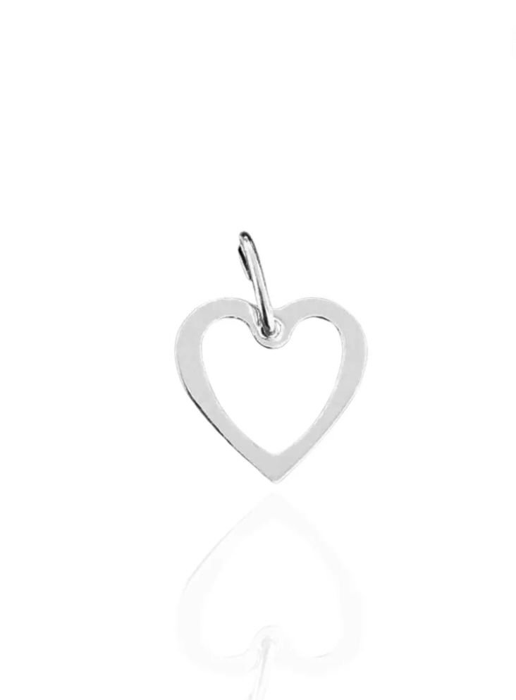 Pingente coração vazado