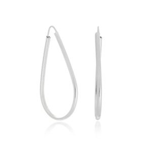 Brinco argola gota fio redondo 6,0cm